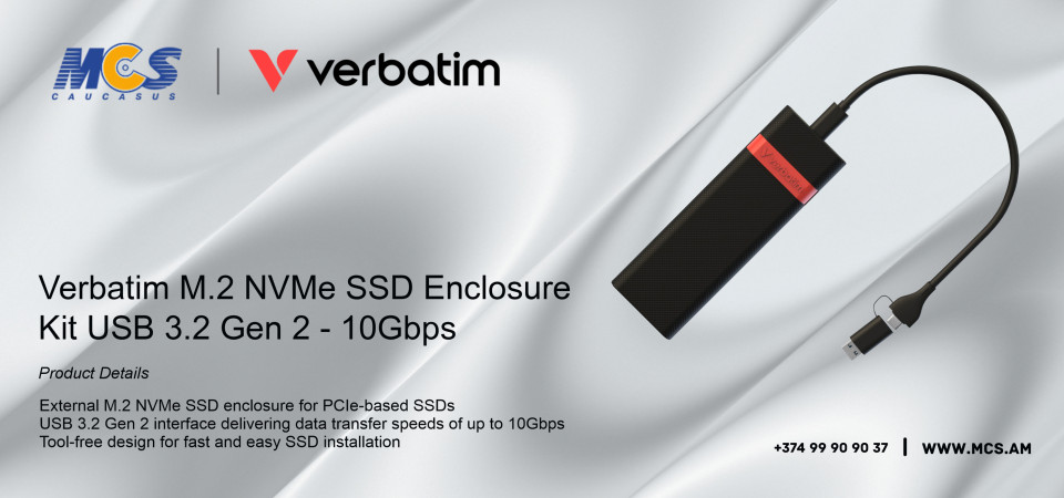 Verbatim M.2 NVMe SSD Enclosure
