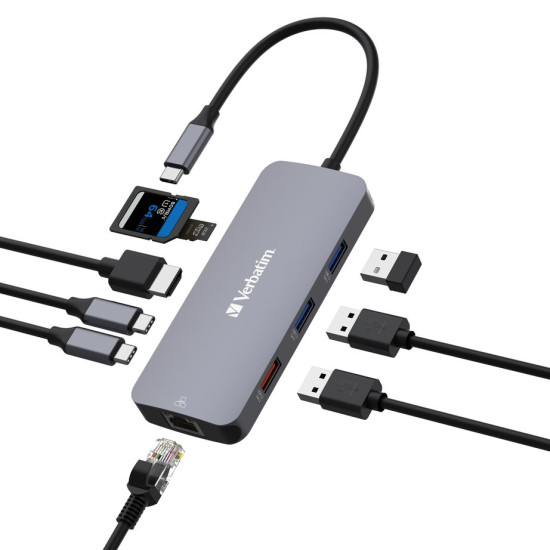 Verbatim USB-C™ Multiport Hub 9 Ports