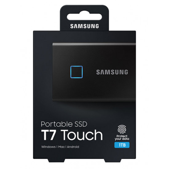 Samsung Portable SSD T7 Touch USB 3.2 Gen 2 Black- 1TB