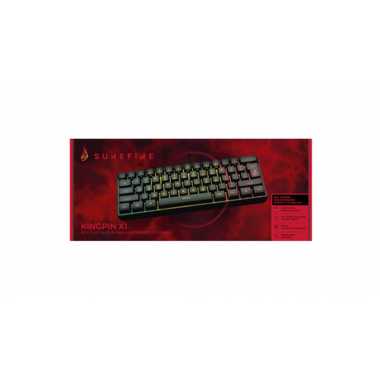 SureFire KINGPIN X1 60% GAMING KEYBOARD RGB | US ENGLISH