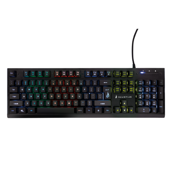 SureFire KINGPIN X2 MULTIMEDIA METAL RGB GAMING KEYBOARD | US ENGLISH
