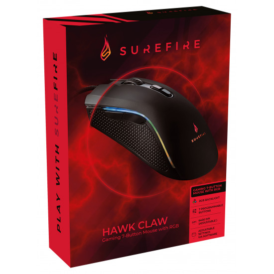 SureFire HAWK CLAW 7 Button Gaming Mouse