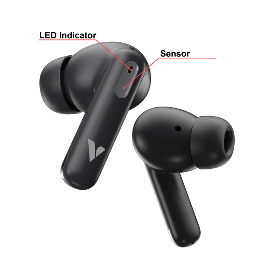Verbatim TruSound Hybrid ANC + ENC Earbuds Black