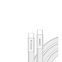 Verbatim Sync & Charge SoftTouch Cable 100W USB-C to USB-C | 120cm | White 