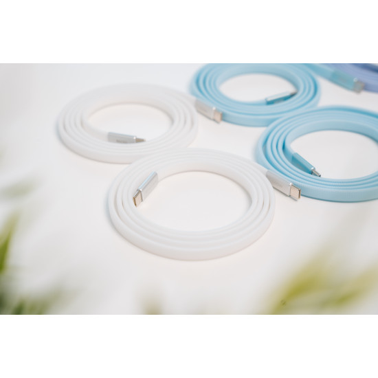 Verbatim Sync & Charge SoftTouch Cable 100W USB-C to USB-C | 120cm | White 