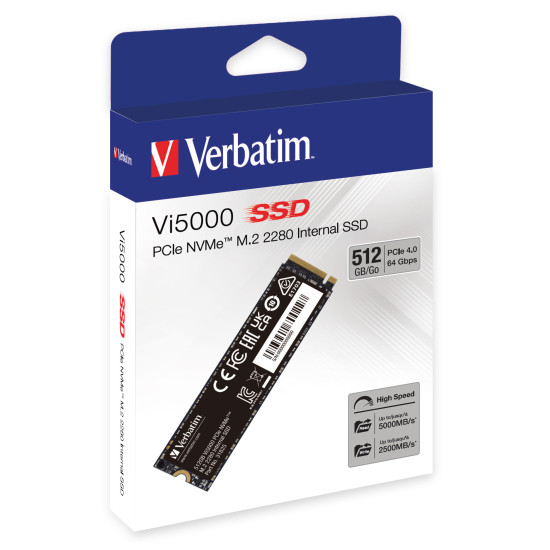 Verbatim Vi5000 PCIe NVMe™ M.2 SSD 512GB