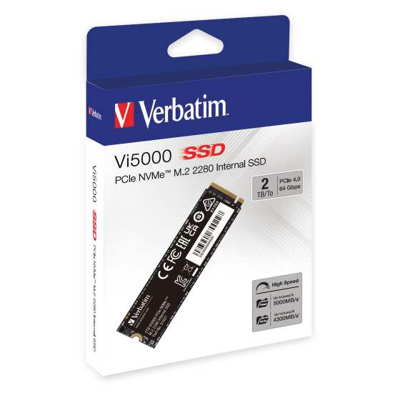 Verbatim Vi5000 PCIe NVMe™ M.2 SSD 2TB