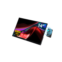  Verbatim Portable Touchscreen Monitor Light 14" Full HD 1080p & Wireless Power Supply