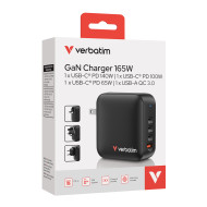 Verbatim Mini GaN Wall Charger 165W 4 Port
