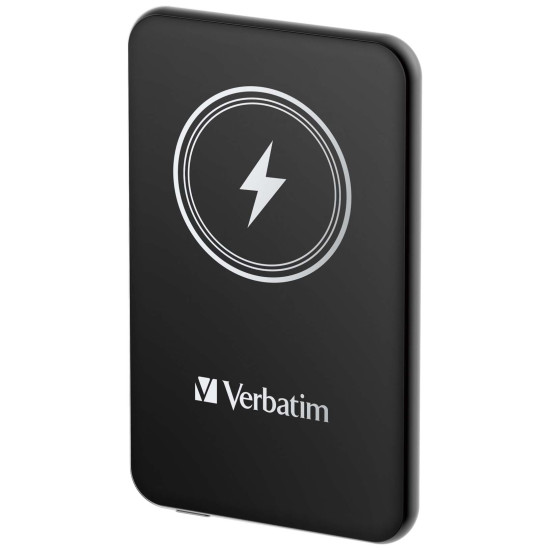 Verbatim Charge 'n' Go Power Bank 5000mAh Magnetic Wireless Charging