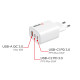 Verbatim Essentials GaN Wall Charger EU Plug 65W 3-Port - White