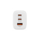 Verbatim Essentials GaN Wall Charger EU Plug 65W 3-Port - White