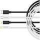 Verbatim Essentials Sync & Charge Cable - 27W USB-C to Lightning 2 pk․ Black & White 