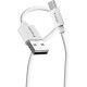 Verbatim Essentials Sync & Charge Cable - 18W USB-A to C 2 pk․ Black & White 