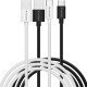 Verbatim Essentials Sync & Charge Cable - 18W USB-A to C 2 pk․ Black & White 