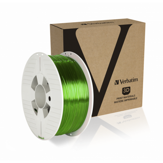 Verbatim PET-G Filament 1.75mm 1kg Green Transparent