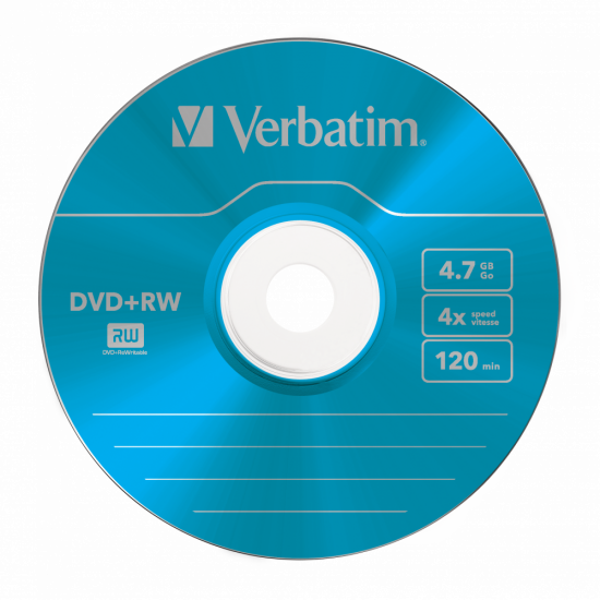 Verbatim DVD+RW 4.7GB 4x 5pk SC 