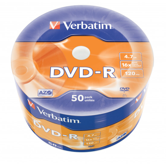 Verbatim DVD-R 4.7GB 16x 50pk 