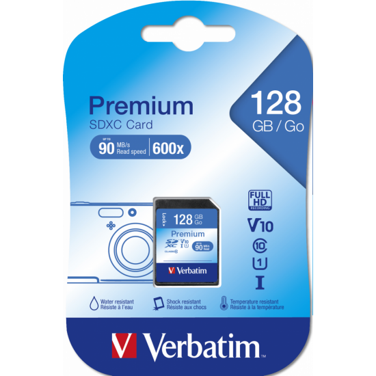 Verbatim Premium U1 SDXC Card 128GB