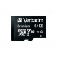 Verbatim Premium U1 MicroSDXC Card 64GB + adapter 