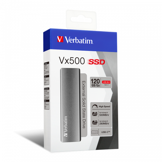 Verbatim Vx500 External SSD USB 3.2 Gen 2 - 120GB