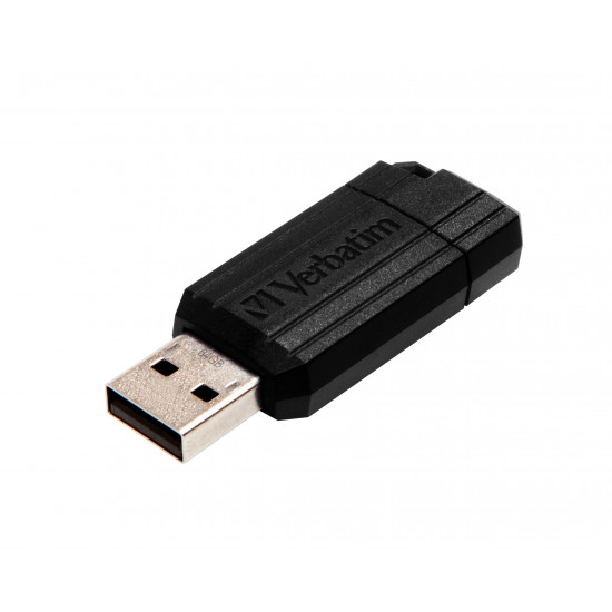 Verbatim USB 2.0 Flash Drive PinStripe 64GB Black