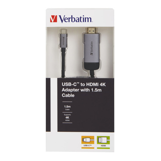 Verbatim  USB-C™ to HDMI 4K Adapter with 1.5m cable