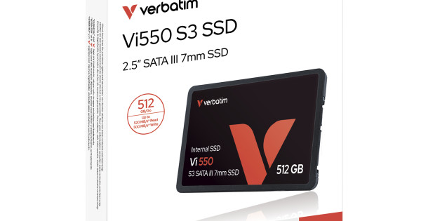 内蔵型SSD Verbatim Vi550 S3 SSD 512GB 512GB Vi550 SATA III 2.5