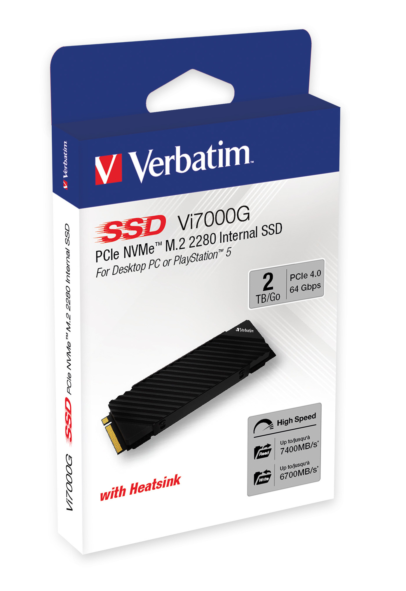 Verbatim Vi7000G PCIe NVMe™ M.2 SSD 2TB