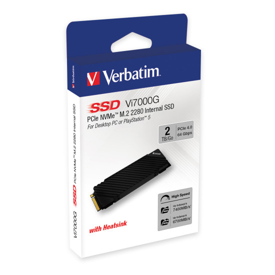 Verbatim Vi7000G PCIe NVMe™ M.2 SSD 2TB