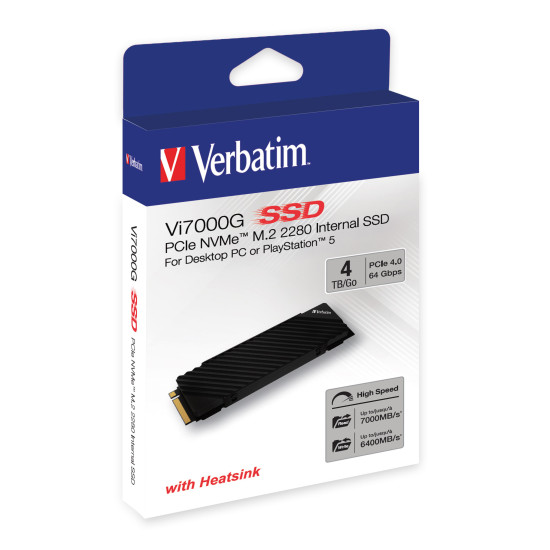 Verbatim Vi7000G PCIe NVMe™ M.2 SSD 4TB