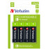 Verbatim AA Premium Rechargeable Batteries HR6 4pk
