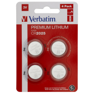 Verbatim CR2025 3V Lithuim Battery 4pk.