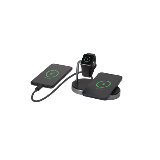 Verbatim 3-in-1 Charging Stand. Wired and Wireless Charging for your Apple watch and iPhone