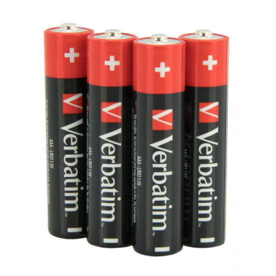 Verbatim AAA Alkaline Batteries 4pk.