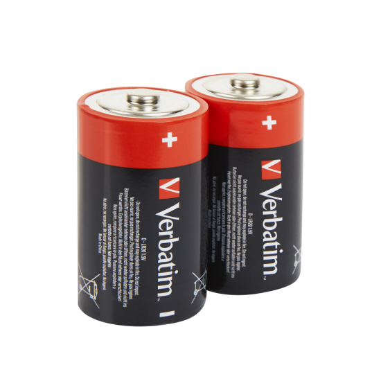 Verbatim D Alkaline Battery 2pk