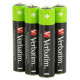 Verbatim AAA Premium Rechargeable Batteries 4pk