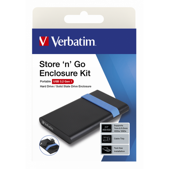 Verbatim 2.5'' Enclosure Kit USB 3.2 Gen 1