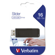 Verbatim USB 2.0 Flash Drive Slider 16GB Black